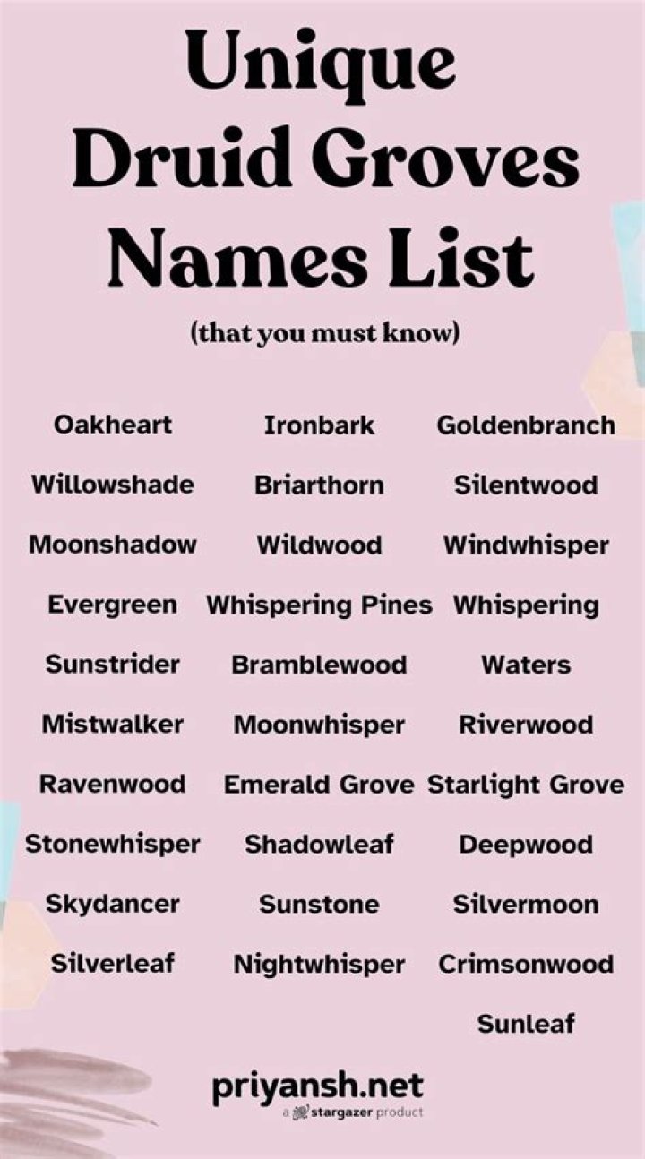 {1500+} &raquo; Druid Names Which is Awesome, Clever & Funny (ʘ‿ʘ)
