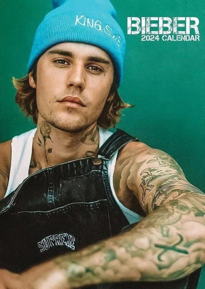 2024 Justin Bieber A3 Wall Calendar