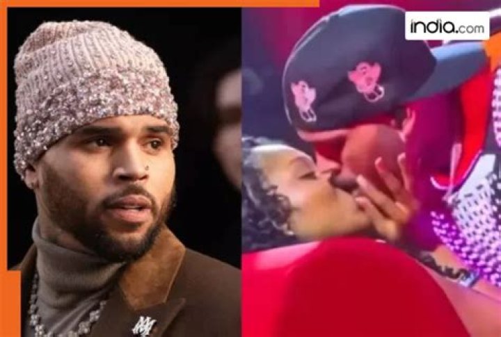 32YearOld Chris Brown Kisses Only Son Aeko in a Video Shared by