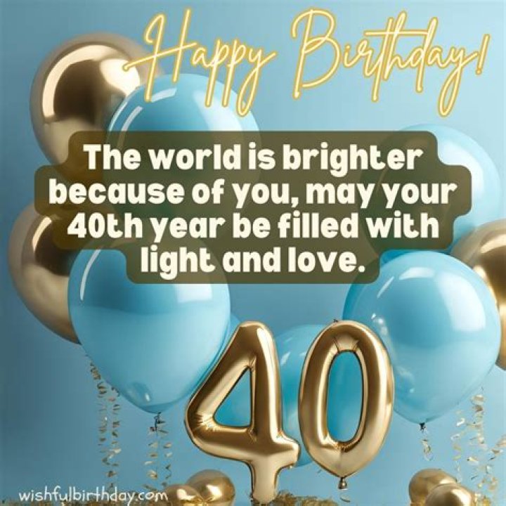 40th Birthday Wishes Happy 40th Birthday Quotes And Images