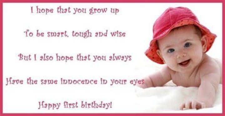 50+ First Birthday Wishes, Poems, and Messages Holidappy