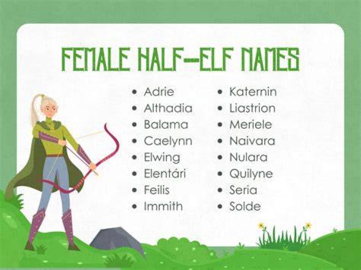 550+ Cool HalfElf Names For Your Next D&D Campaign