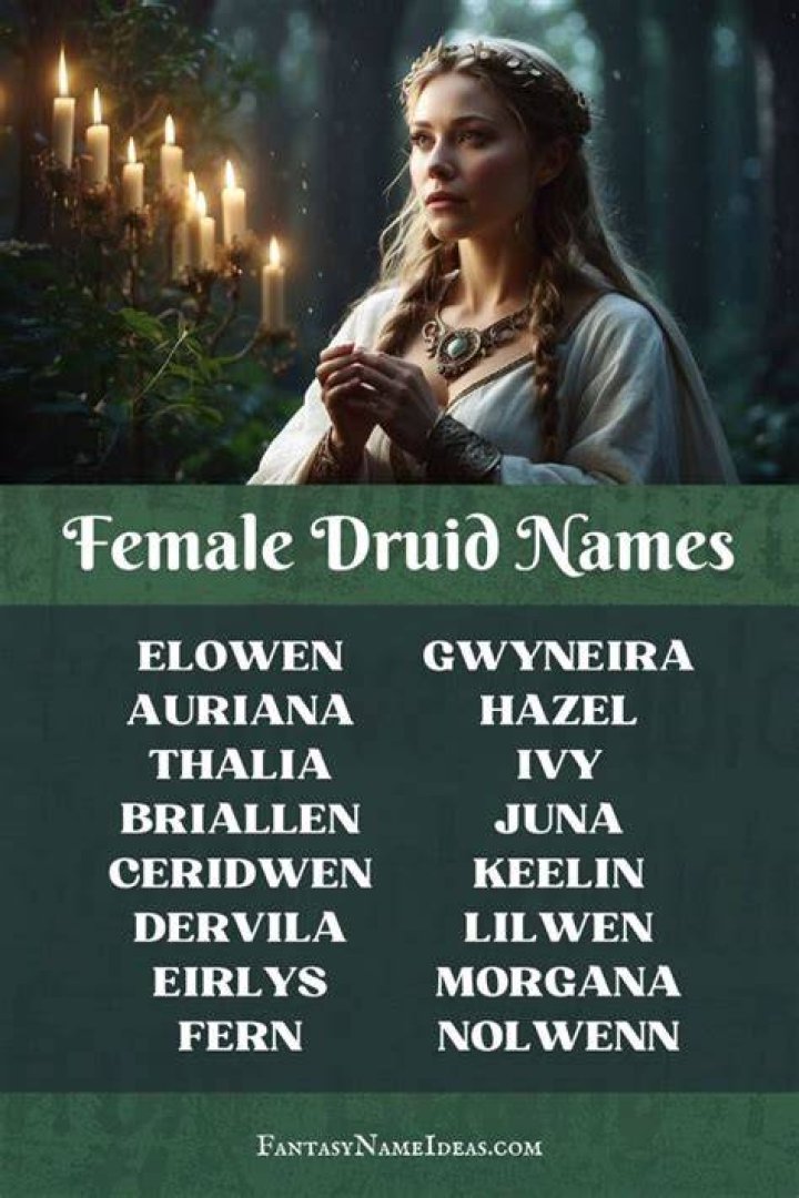90 druid names you can use for your ingame character with meanings