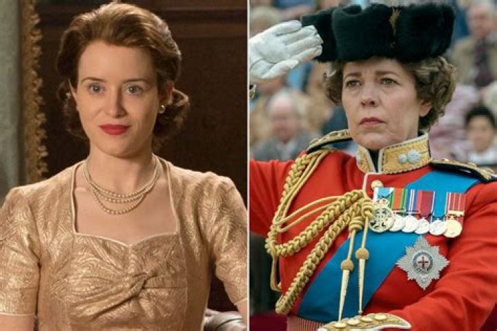 A royal reunion! Olivia Colman and Tobias Menzies cosy up for snaps at
