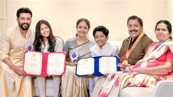Actor Surya National Award Winning Happy Moments Diya and Dev