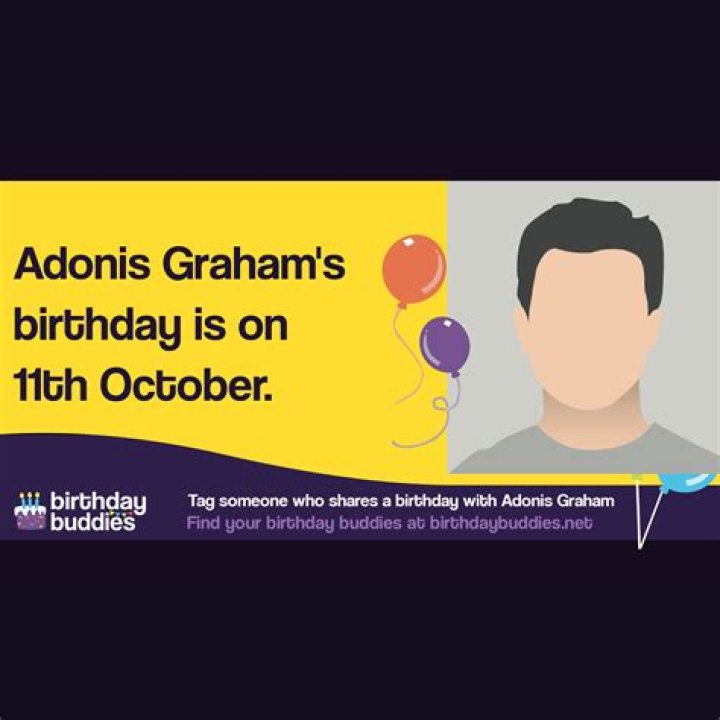 Adonis Graham Birthday 2024 (October 11, 2024) Year In Days