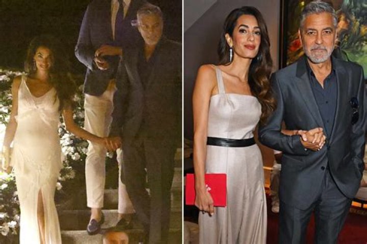 Amal Clooney Carries Her Adorably Dressed Twins Around NYC