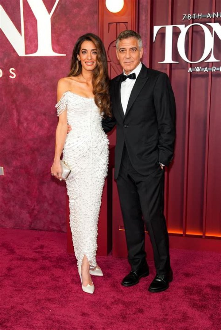 Amal Clooney Looked Like a Literal Disco Ball in a MirrorCovered