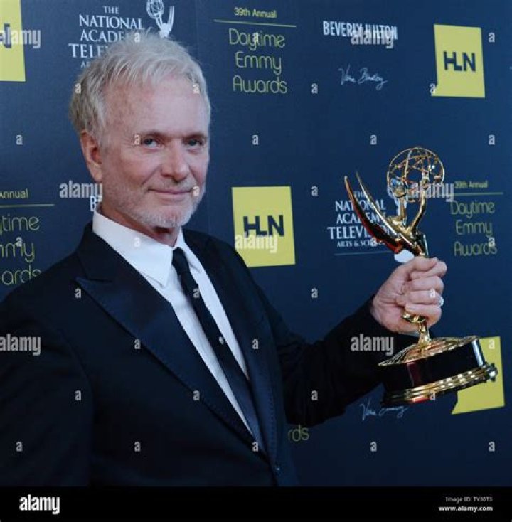Anthony Geary appears backstage with the Best Actor in a Drama award he