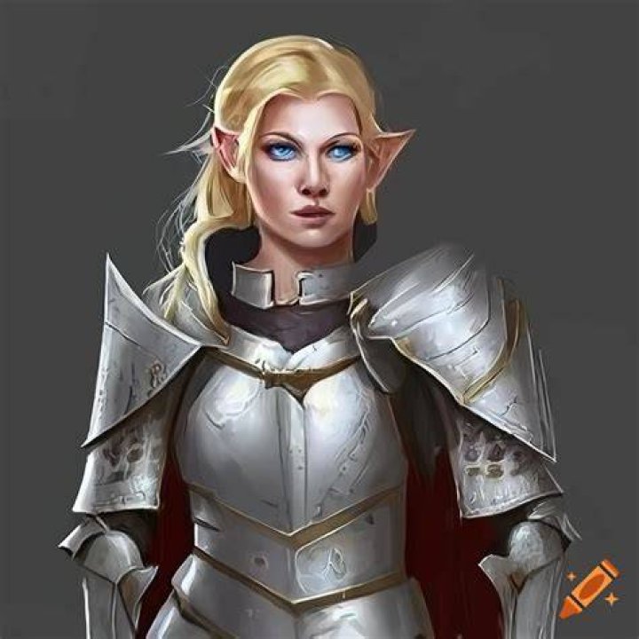 ArtStation HalfElf Paladin, Theresa K&ouml;nigsederHaller in 2021 Elf