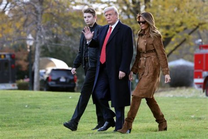 Barron Trump, 16, cruelly trolled over his 6ft 7in height by social