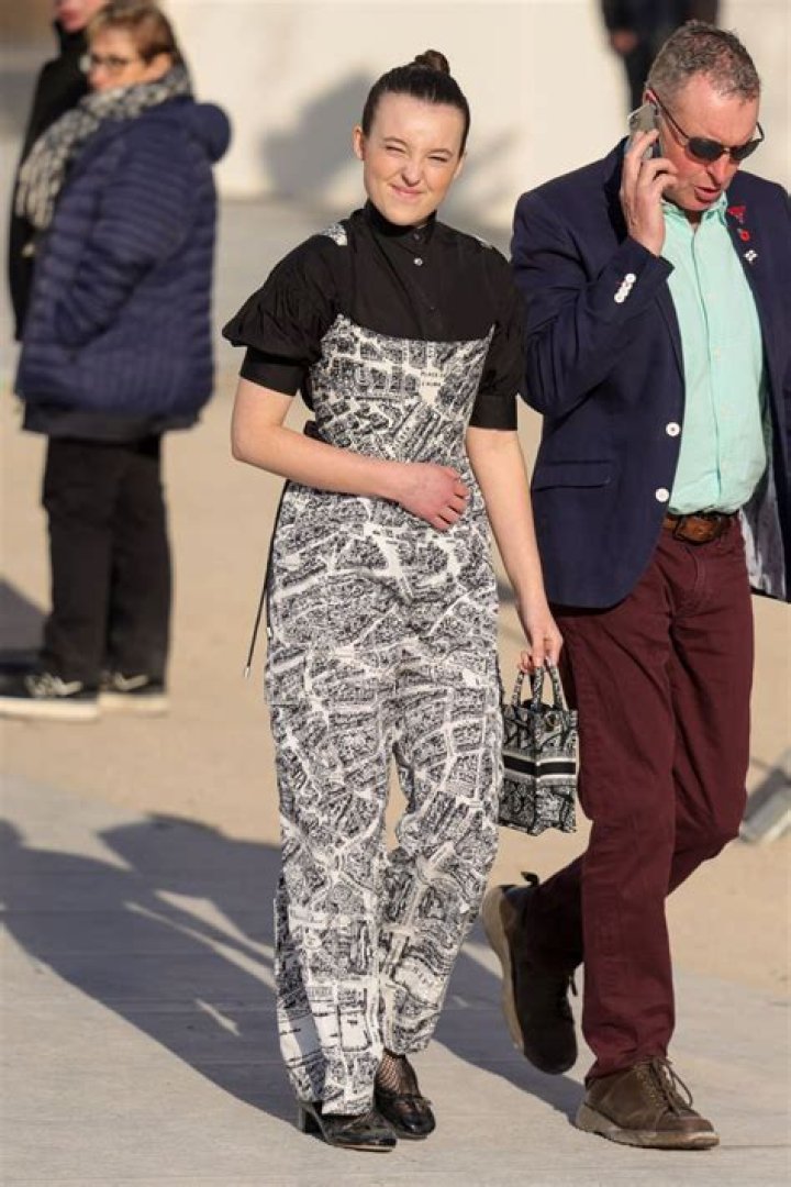 BELLA RAMSEY Arrives at Christian Dior Fashion Show in Paris 02/28/2023