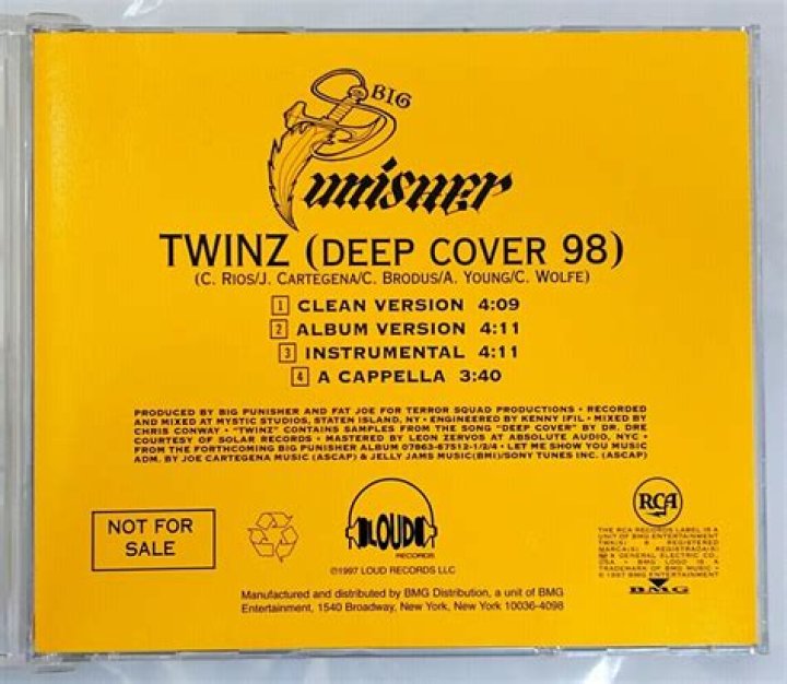 Big Pun* Twinz (Deep Cover &lsquo;98) (1997, CD) Discogs