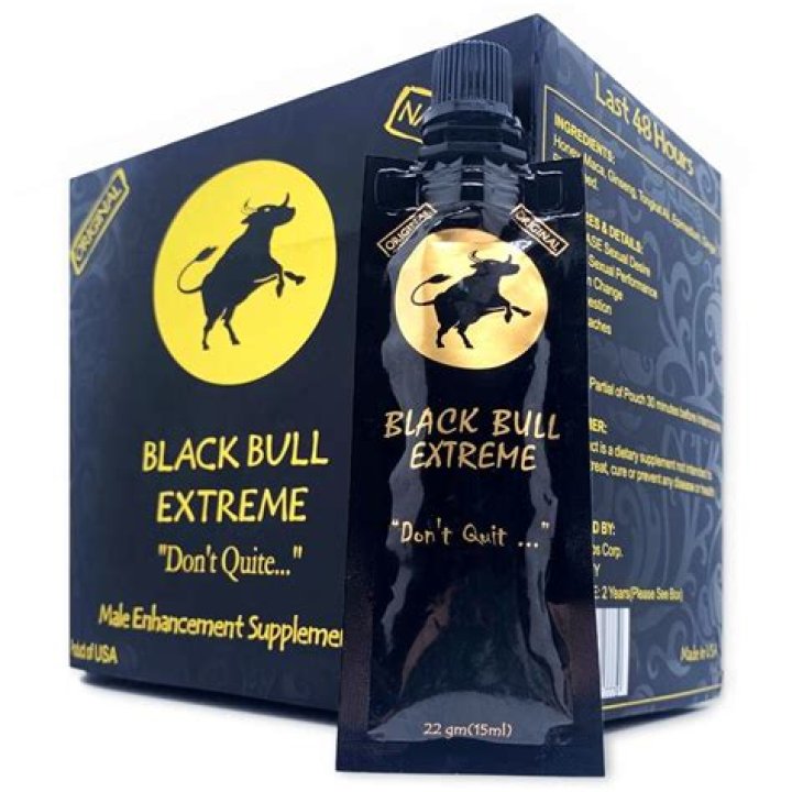 Black Bull Royal Honey Extreme Don&prime;t Quit 12 Pouches King China Honey