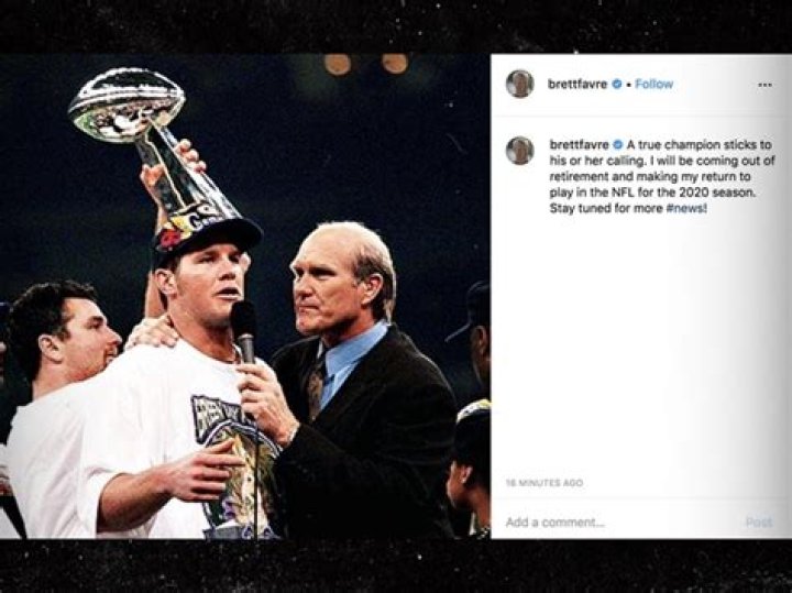 Brett Favre Says Instagram Was Hacked, Not Coming Out of Retirement