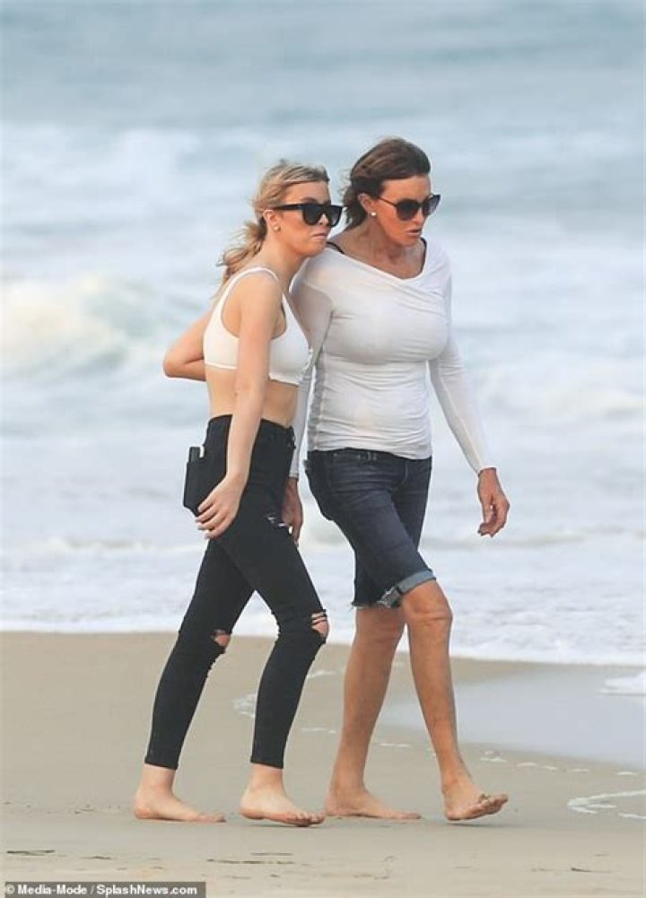 Caitlyn Jenner enjoys beach stroll with partner Sophia Hutchins