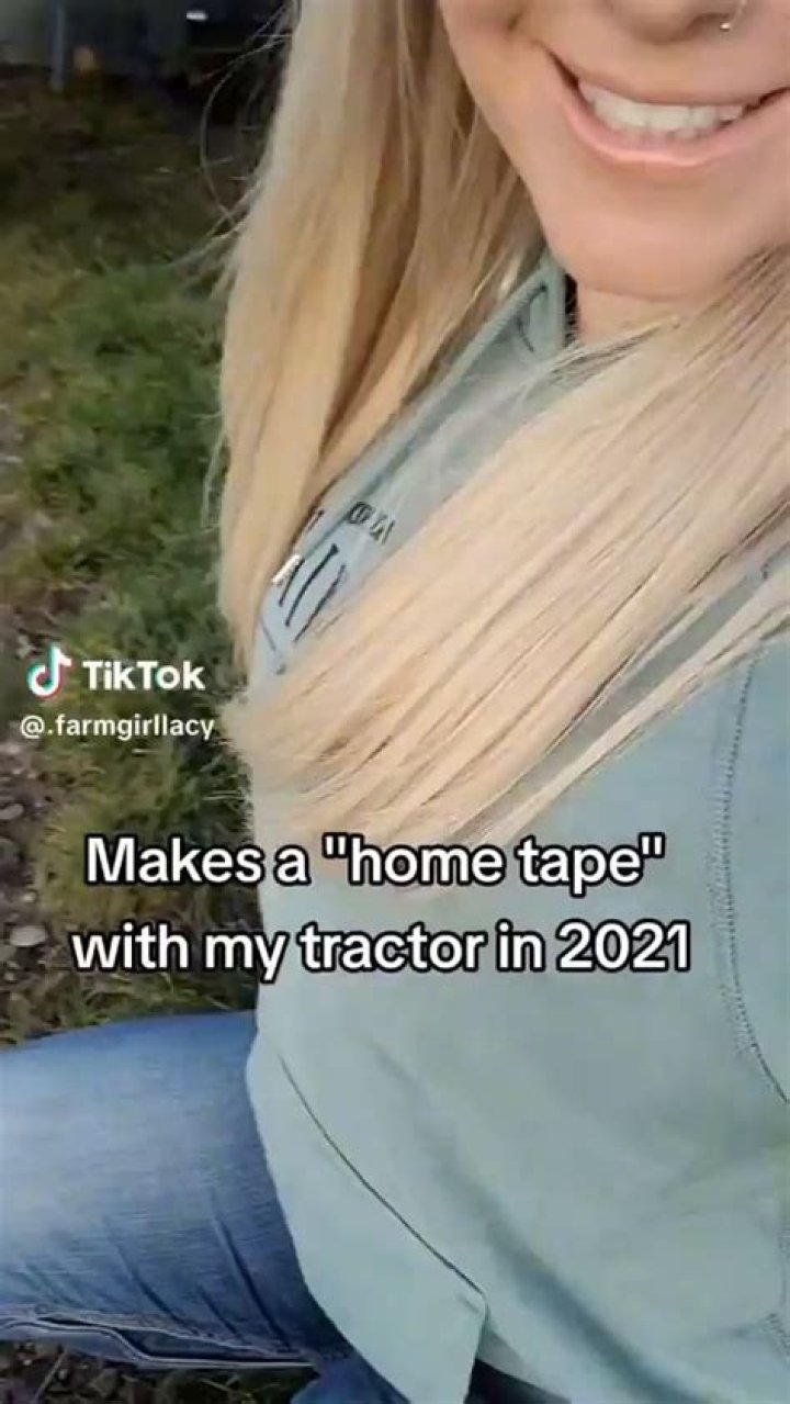 Ch TikTok farmyinllacy Makes a "home tape" with my tractor in 2021 iFunny