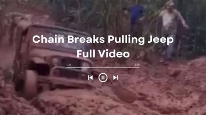 Chain Snaps And Hit Car CARXH