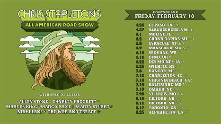 Chris Stapleton Announces New 2023 US Headline Dates