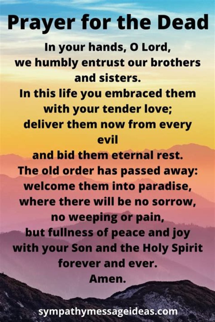 Christian Prayer For The Dead
