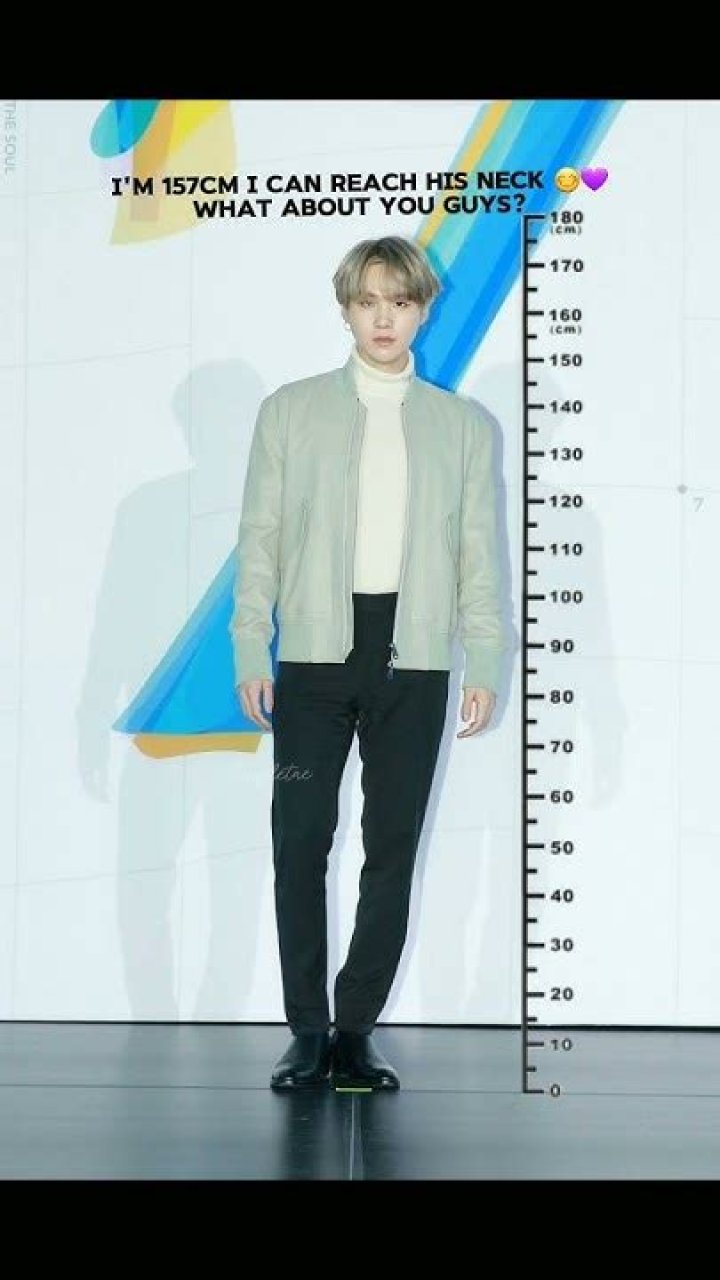 Compare your height with Suga! ARMY's Amino