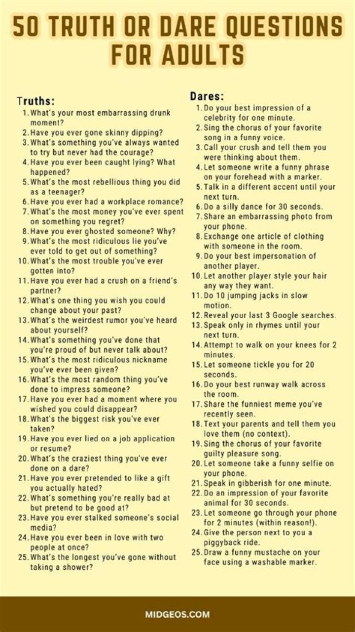 Dare To Ask: Engaging Dare Questions For Adults