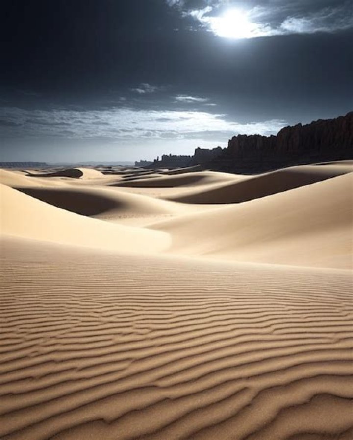 Desert Land, On A Dark Desert Highway, Desert Nomad, Moon Photography