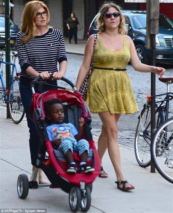 Doting mother Connie Britton takes son Eyob out in New York Daily