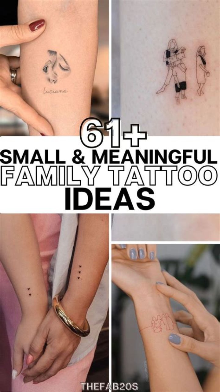 Elegant Small Family Tattoos Design Small Family Tattoos Family
