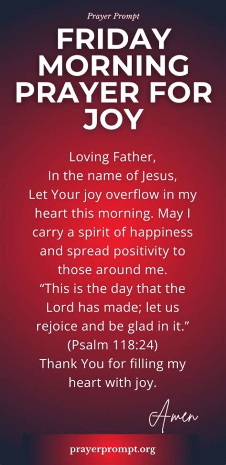 Embracing The Spirit Of The Good Morning Friday Prayer