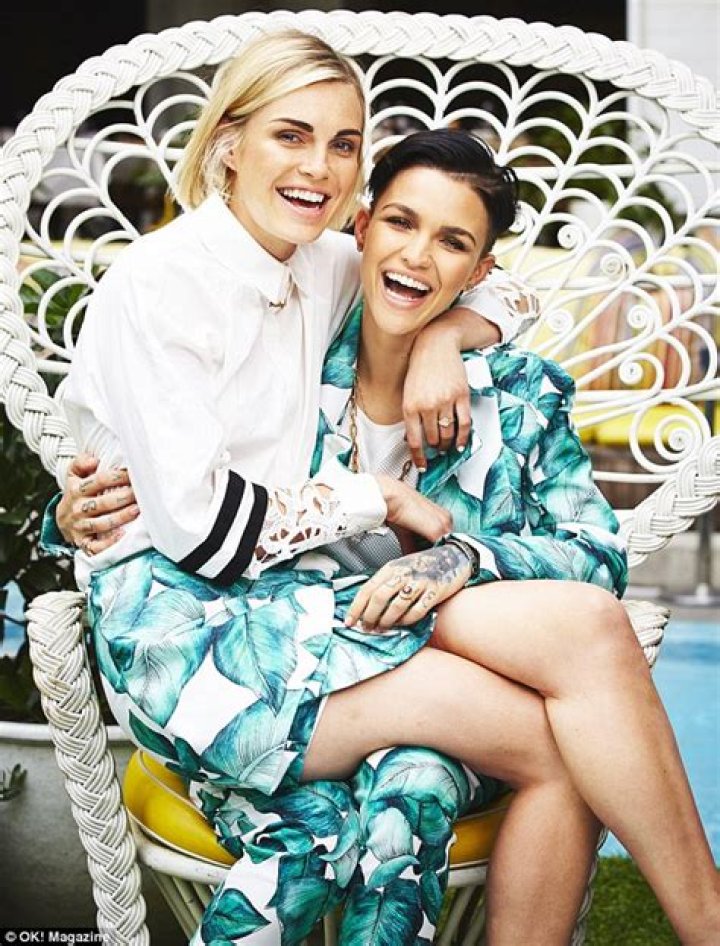 Engaged Ruby Rose and Phoebe Dahl are planning on carrying each other's