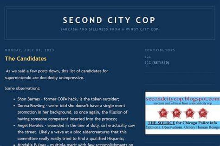Exploring The Insights Of Second City Cop Blogspot