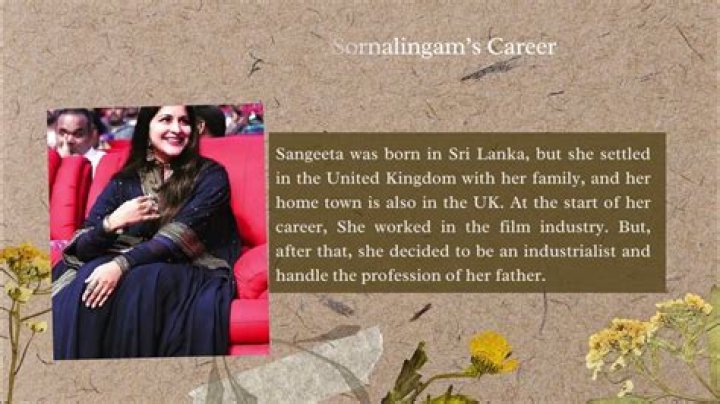Exploring The Life And Achievements Of Sangeeta Sornalingam