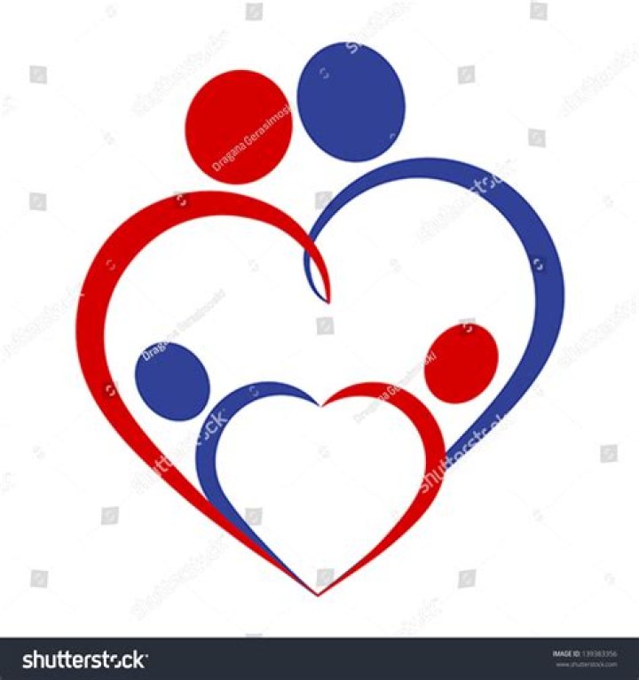 Family Love Heart Symbol stock vector. Illustration of bonding 17329113