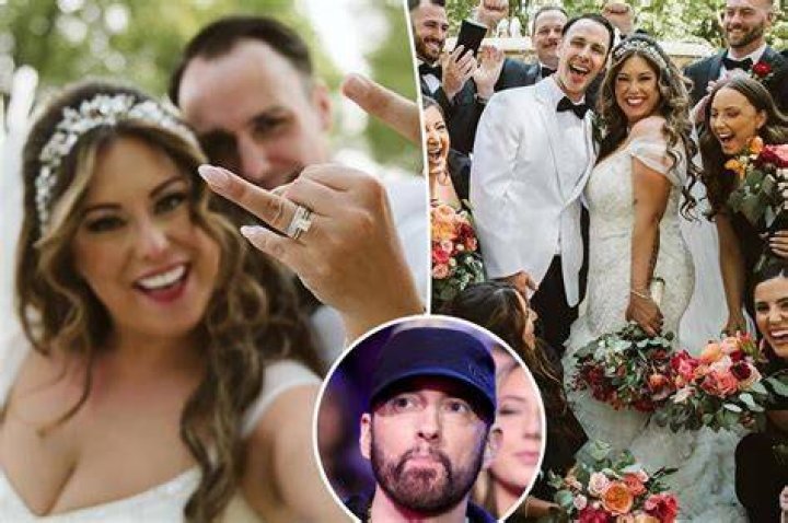 Fans wonder if Eminem skipped daughter Alaina Scott's wedding