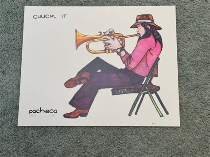 Ferdie Pacheco &ldquo;Chuck Conducts&rdquo; Chuck Mangione, Signed Print 20&Prime; x 16