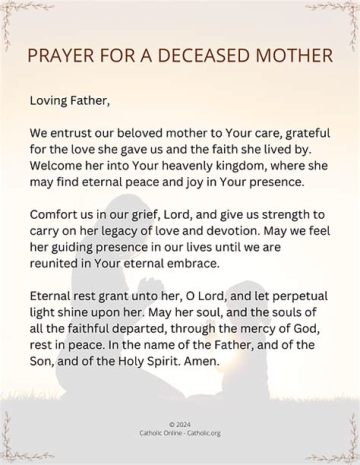 Finding Solace: A Prayer For Deceased Parents