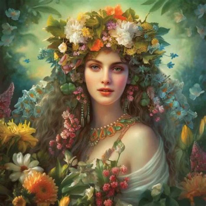 Flora Roman Goddess of Plants Crystal Vaults