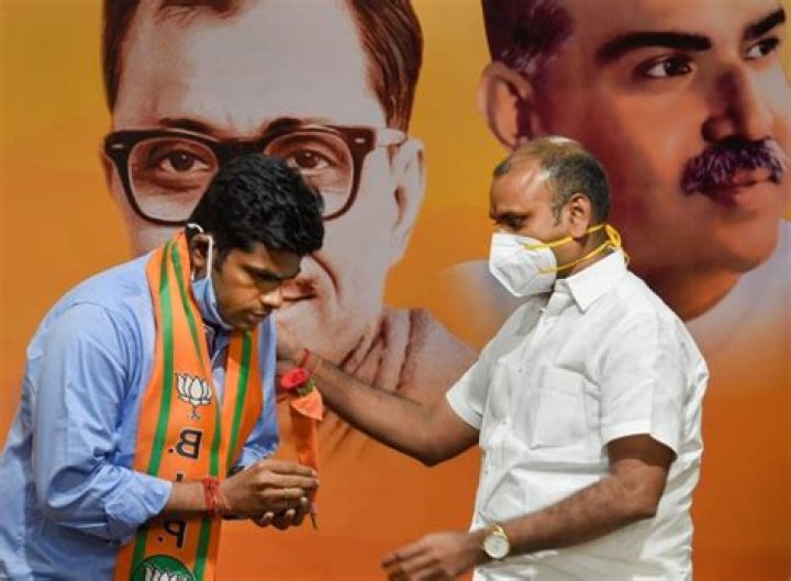 Former IPS officer K Annamalai joins BJP, hints at contesting next year