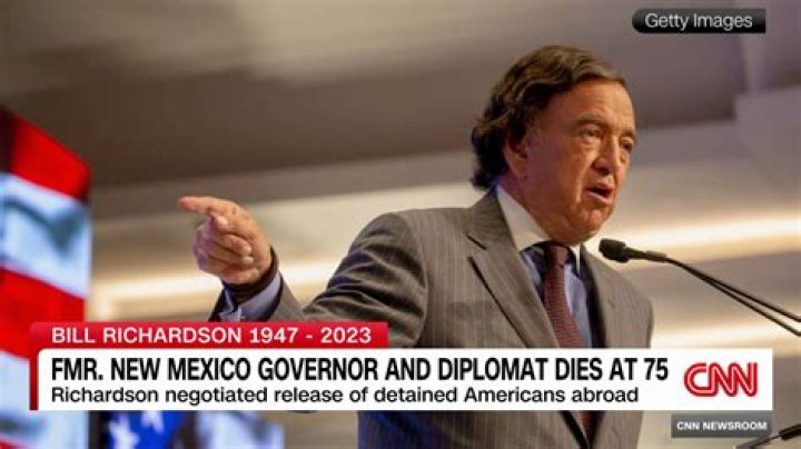 Former New Mexico Governor Bill Richardson has died at the age of 75