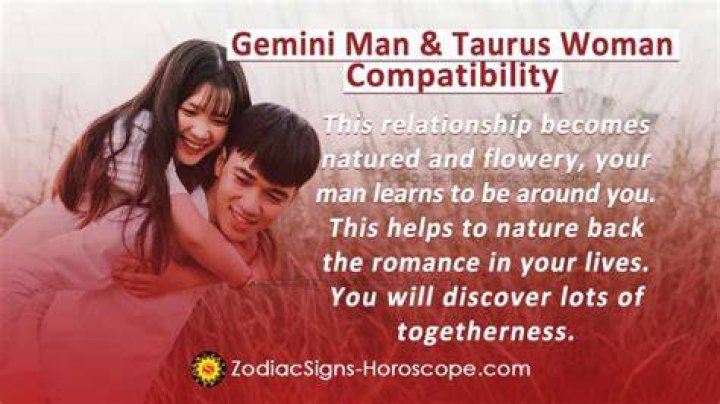 Gemini Woman and Taurus Man Compatibility (30, low) love, marriage