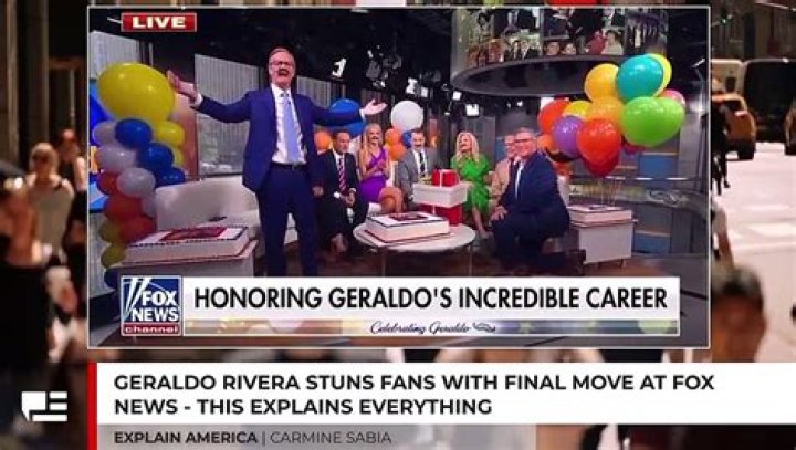 Geraldo Rivera Makes Final Fox News Appearance After Being Fired From