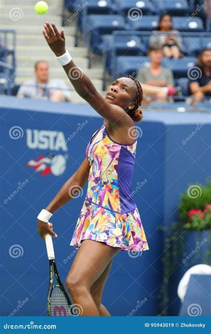 Grand Slam Champion Venus Williams in Action during First Round Match