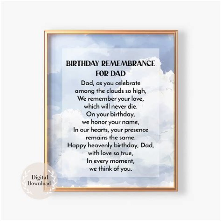 Honoring Memories: A Prayer For The Birthday Of A Deceased Father