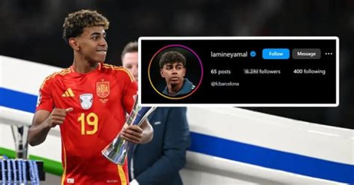 How has Lamine Yamal's Instagram followers number increased during the