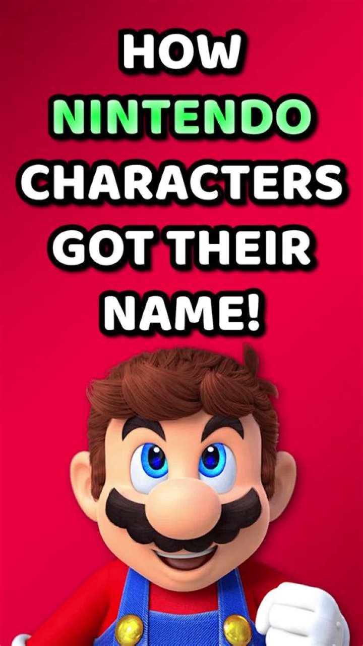How Nintendo characters got their names r/coolguides