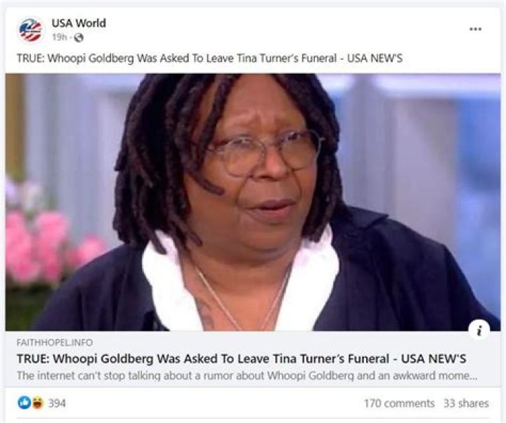 Is Whoopi Goldberg Deceased? - Fact Check And Latest News