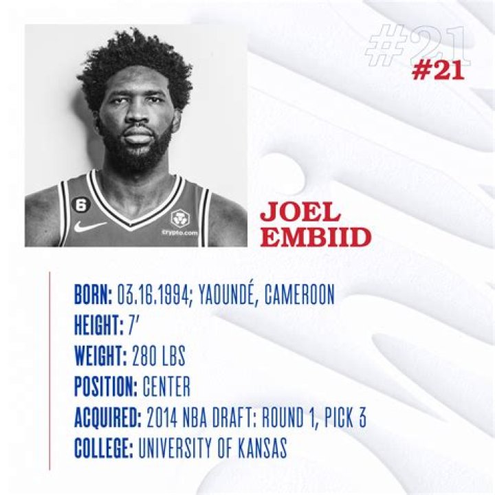 Joel Embiid Age And Stats Edita Sandye
