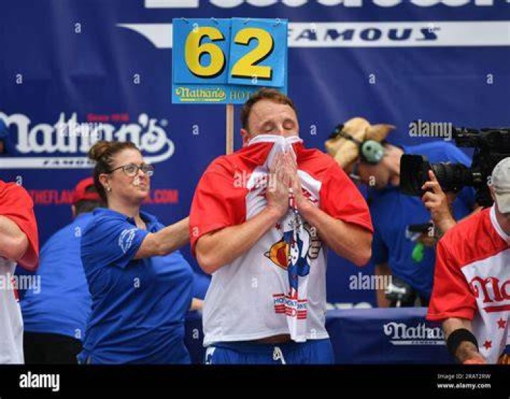 Joey Chestnut Eats 62 Hot Dogs to Claim 16th Title in Nathan's Fourth