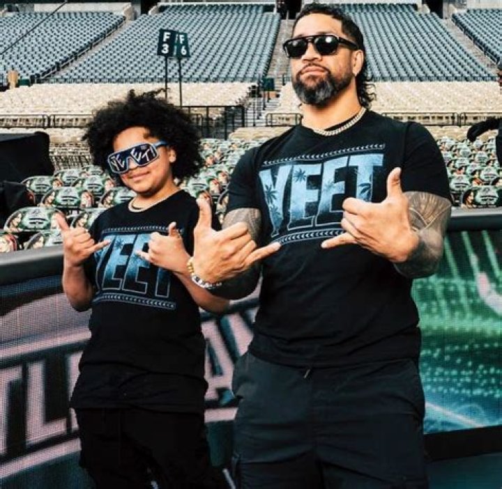 Joshua Fatu with his children&rsquo;s Wwe couples, Roman reigns family